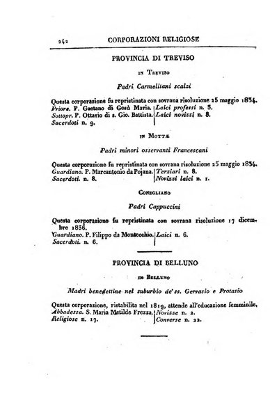 Almanacco per le provincie soggette all'Imp. Regio Governo di Venezia per l'anno ...