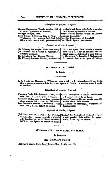 Almanacco per le provincie soggette all'Imp. Regio Governo di Venezia per l'anno ...