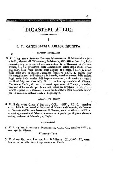 Almanacco per le provincie soggette all'Imp. Regio Governo di Venezia per l'anno ...