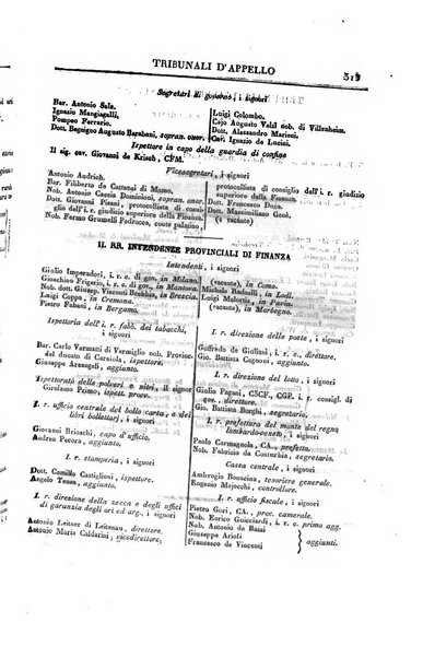 Almanacco per le provincie soggette all'Imp. Regio Governo di Venezia per l'anno ...