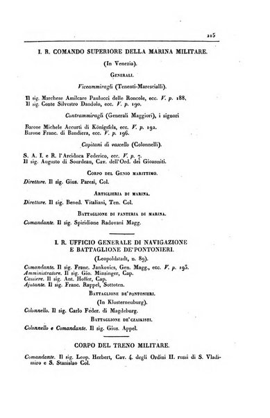 Almanacco per le provincie soggette all'Imp. Regio Governo di Venezia per l'anno ...