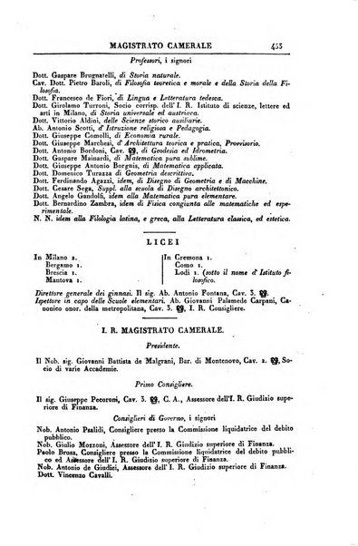 Almanacco per le provincie soggette all'Imp. Regio Governo di Venezia per l'anno ...