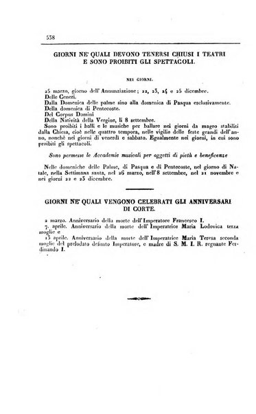 Almanacco per le provincie soggette all'Imp. Regio Governo di Venezia per l'anno ...