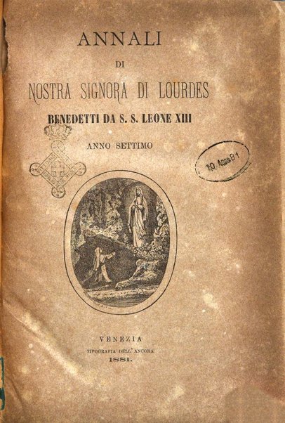 Annali di Nostra signora di Lourdes