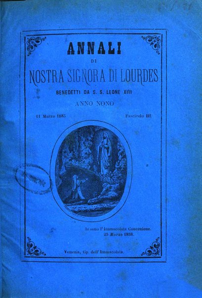 Annali di Nostra signora di Lourdes