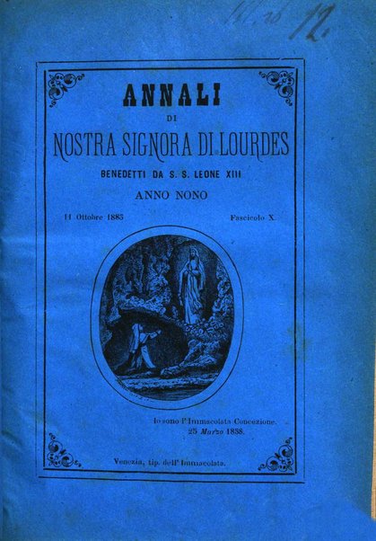 Annali di Nostra signora di Lourdes