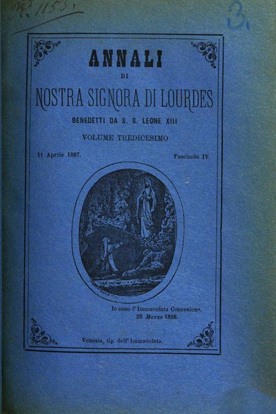 Annali di Nostra signora di Lourdes