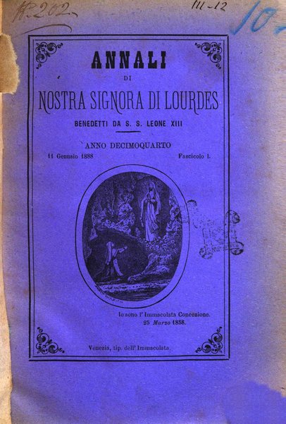 Annali di Nostra signora di Lourdes