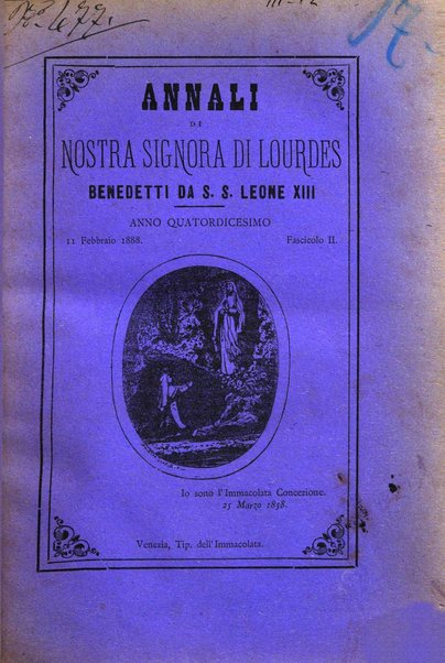 Annali di Nostra signora di Lourdes