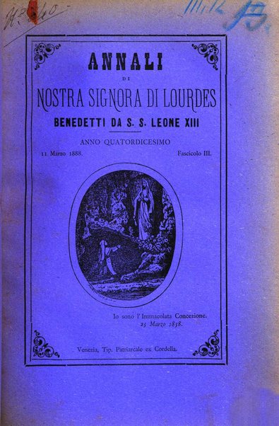 Annali di Nostra signora di Lourdes