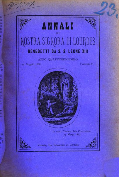 Annali di Nostra signora di Lourdes