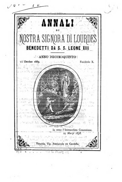 Annali di Nostra signora di Lourdes