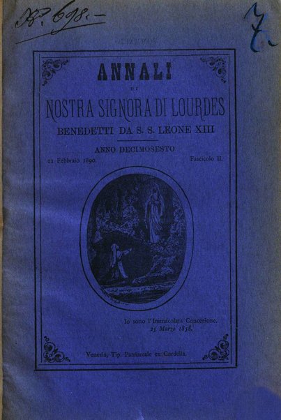 Annali di Nostra signora di Lourdes