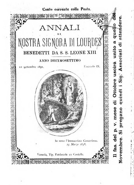 Annali di Nostra signora di Lourdes