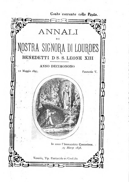 Annali di Nostra signora di Lourdes