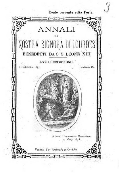 Annali di Nostra signora di Lourdes