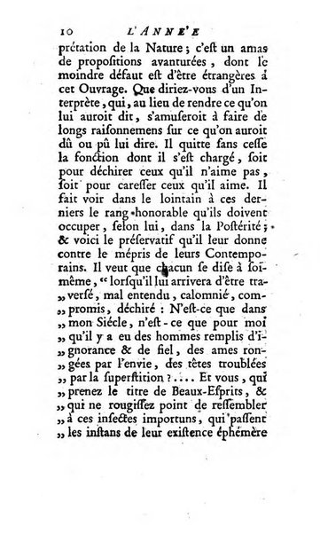 L'annee litteraire ou Suite des lettres sur quelques ecrits de ce temps