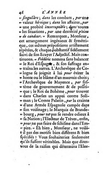 L'annee litteraire ou Suite des lettres sur quelques ecrits de ce temps