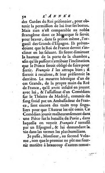 L'annee litteraire ou Suite des lettres sur quelques ecrits de ce temps