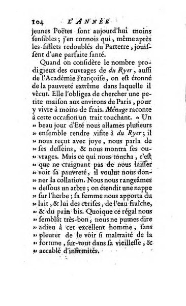 L'annee litteraire ou Suite des lettres sur quelques ecrits de ce temps