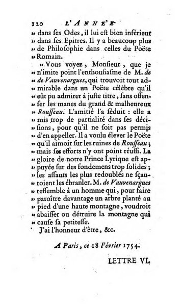 L'annee litteraire ou Suite des lettres sur quelques ecrits de ce temps