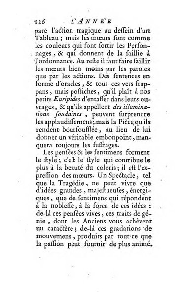 L'annee litteraire ou Suite des lettres sur quelques ecrits de ce temps