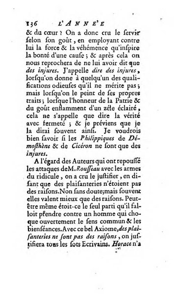 L'annee litteraire ou Suite des lettres sur quelques ecrits de ce temps