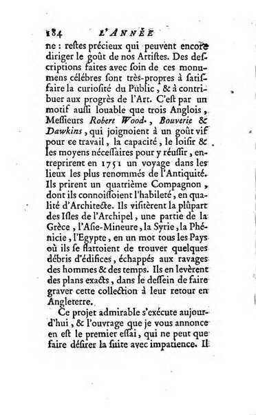 L'annee litteraire ou Suite des lettres sur quelques ecrits de ce temps