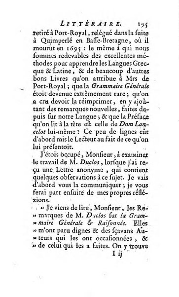 L'annee litteraire ou Suite des lettres sur quelques ecrits de ce temps