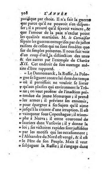 L'annee litteraire ou Suite des lettres sur quelques ecrits de ce temps