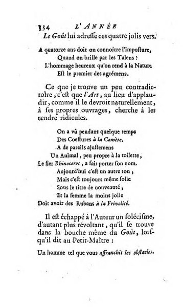 L'annee litteraire ou Suite des lettres sur quelques ecrits de ce temps