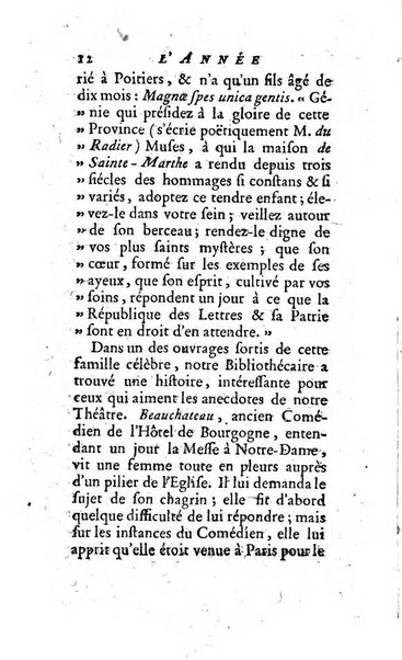 L'annee litteraire ou Suite des lettres sur quelques ecrits de ce temps