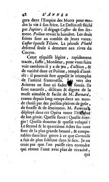 L'annee litteraire ou Suite des lettres sur quelques ecrits de ce temps