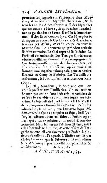 L'annee litteraire ou Suite des lettres sur quelques ecrits de ce temps