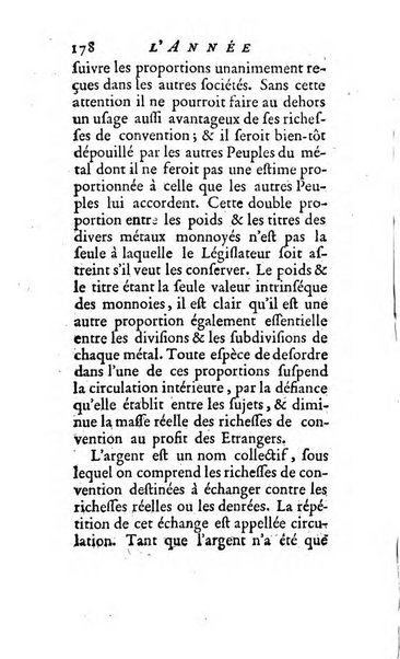 L'annee litteraire ou Suite des lettres sur quelques ecrits de ce temps