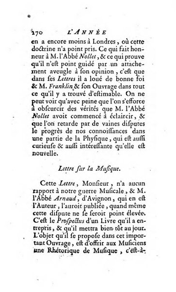 L'annee litteraire ou Suite des lettres sur quelques ecrits de ce temps