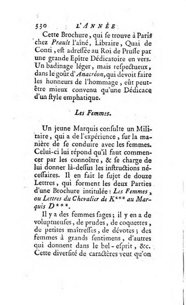 L'annee litteraire ou Suite des lettres sur quelques ecrits de ce temps