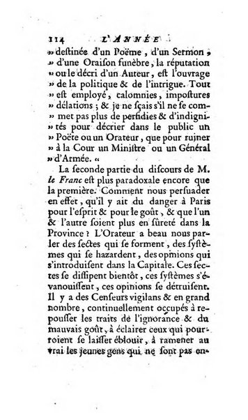 L'annee litteraire ou Suite des lettres sur quelques ecrits de ce temps