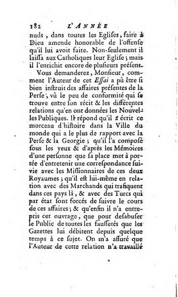 L'annee litteraire ou Suite des lettres sur quelques ecrits de ce temps