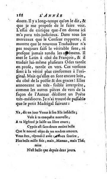 L'annee litteraire ou Suite des lettres sur quelques ecrits de ce temps