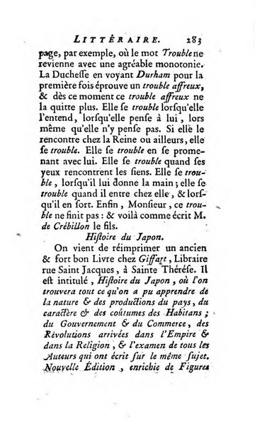 L'annee litteraire ou Suite des lettres sur quelques ecrits de ce temps