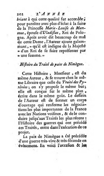 L'annee litteraire ou Suite des lettres sur quelques ecrits de ce temps