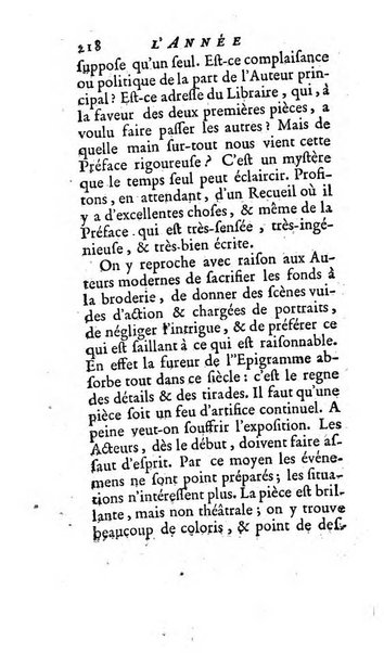 L'annee litteraire ou Suite des lettres sur quelques ecrits de ce temps