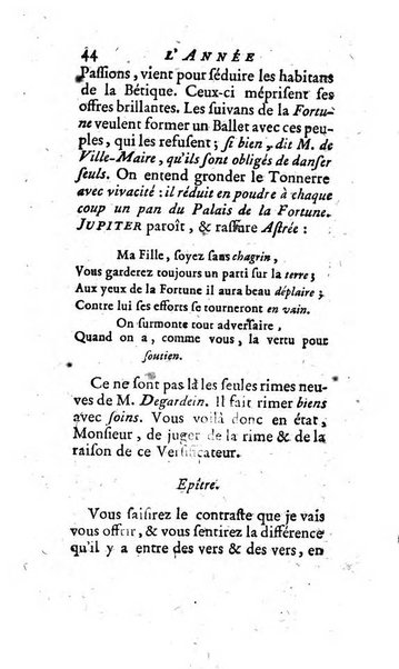 L'annee litteraire ou Suite des lettres sur quelques ecrits de ce temps