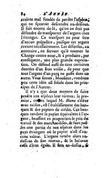 L'annee litteraire ou Suite des lettres sur quelques ecrits de ce temps