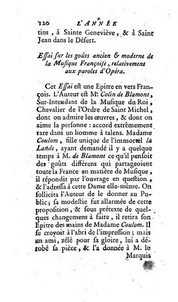 L'annee litteraire ou Suite des lettres sur quelques ecrits de ce temps