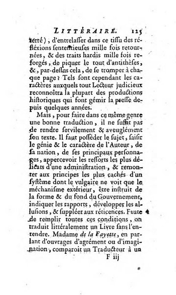 L'annee litteraire ou Suite des lettres sur quelques ecrits de ce temps