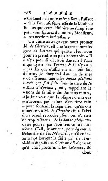 L'annee litteraire ou Suite des lettres sur quelques ecrits de ce temps