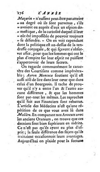 L'annee litteraire ou Suite des lettres sur quelques ecrits de ce temps