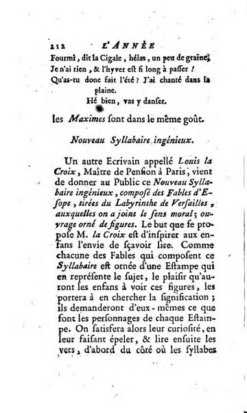 L'annee litteraire ou Suite des lettres sur quelques ecrits de ce temps